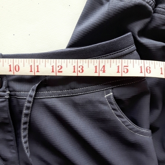 2/$35 Sale Climalite ADIDAS athletic/hiking cropped pants. Like New Sz 6  Bl/Gry - Picture 10 of 12
